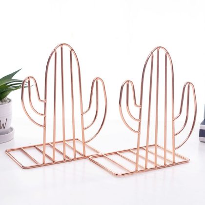 Creative Cactus Shaped Metal Bookends
